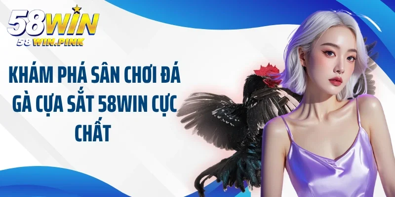 Khám phá sân chơi đá gà cựa sắt 58Win cực chất 